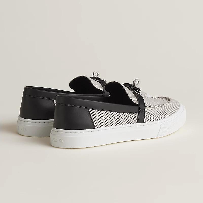 Giày Hermes Game Slip-On Sneaker Nữ Xám Đen